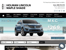 Tablet Screenshot of holmanlincolnmapleshade.com